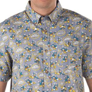 Vans x Disney Donald Duck Short Sleeve Button Down Shirt Size S